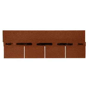 Roof Pro Red Square Roof shingle (L)1m (W)340mm, Pack of 16