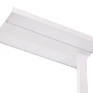 Metal LED Office Floor Lamp White TAURUS