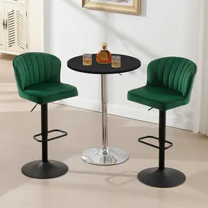 Louth Swivel Adjustable Height Stool Dark Green