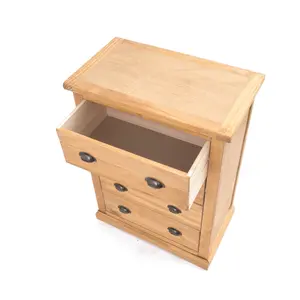 Lucca 4 Drawer Chest of Drawers Brass Cup Handle