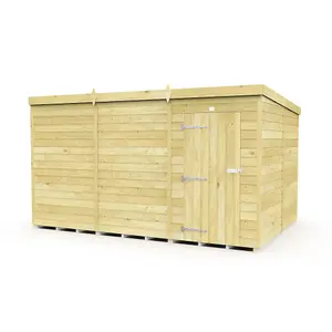 DIY Sheds 12x8 Pent Shed - Single Door Without Windows