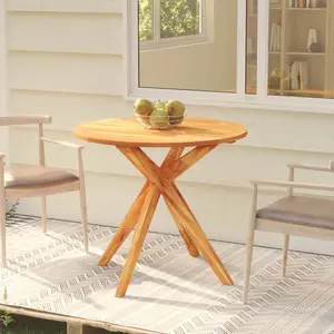 Berkfield Garden Table 85x85x75 cm Solid Wood Acacia