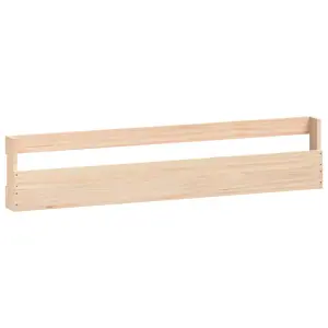 Berkfield Wall-mounted Shoe Racks 2 pcs 110x9x23 cm Solid Wood Pine