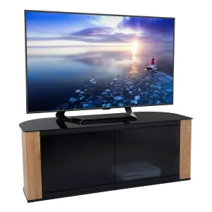 AVF Gallery 1.2m Corner TV Stand, for TVs up to 60" - Rustic Wood