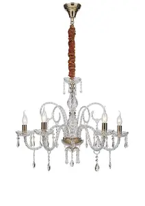 Luminosa MONALISA 5 Light Chandeliers Gold, Crystal 70x70cm