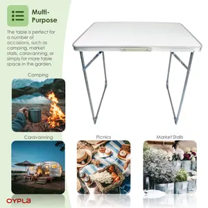 Oypla 80cm Portable Folding Outdoor Camping Kitchen Work Top Table