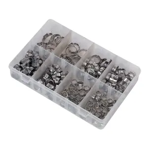 Sealey O-Clip Single Ear Assortment 160pc Stainless Steel