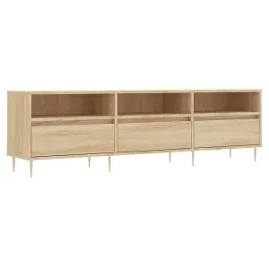 Berkfield TV Cabinet Sonoma Oak 150x30x44.5 cm Engineered Wood