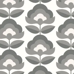 Hoopla Walls Retro Flower Chalkboard Smooth Matt Wallpaper