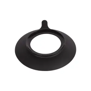 Tiny Dining - Children's Bamboo Plate Suction Cup - Black