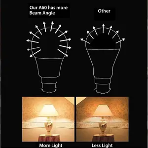 10W LED Bulbs B22 GLS A60 4000K (Pack of 10)