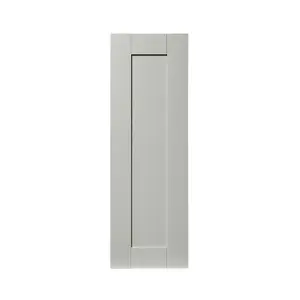 GoodHome Alpinia Matt grey wood effect Shaker Tall wall Cabinet door (W)300mm (H)895mm (T)18mm