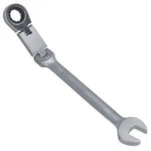 16mm Metric Double Jointed Flexi Ratchet Combination Spanner Wrench 72 Teeth