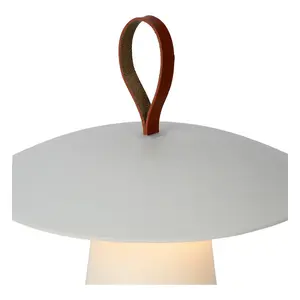 Lucide La Donna Modern Table Lamp Outdoor 19,7cm - LED Dim. - 1x2W 2700K - IP54 - 3 StepDim - White