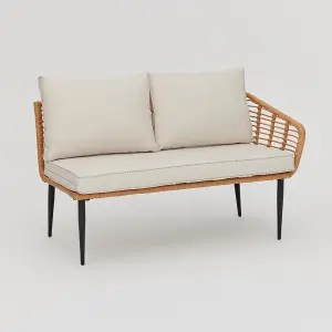 Erica Garden L-Shape Sofa Set, Natural