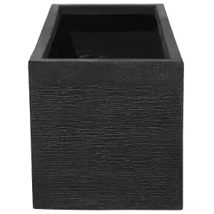 Plant Pot 50 x 23 x 24 cm Black MYRA