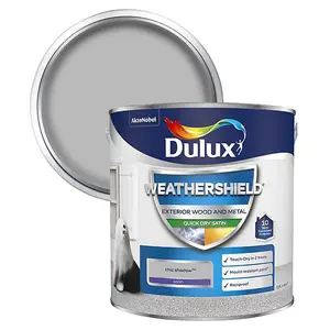 Dulux Weathershield Exterior Paint Satin 2.5L Chic Shadow