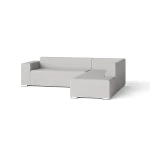 Emelda Grace Dennis Corner Sofa - Right Hand - Grey