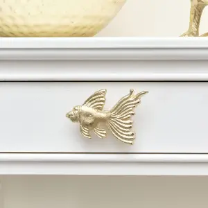 Melody Maison Gold Fish Drawer Knob