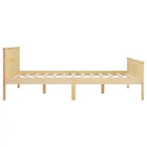 Berkfield Bed Frame Solid Wood Pine 120x200 cm