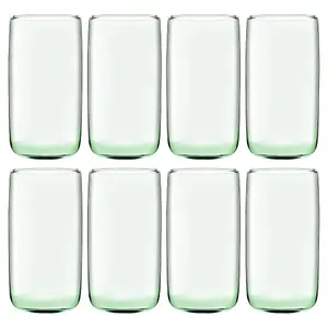 Pasabahce Aware Iconic Recycled Highball Glasses - 365ml - Green - Pack of 8