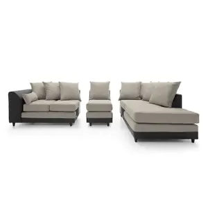 Dylan Large Corner Sofa Right Facing in Sand