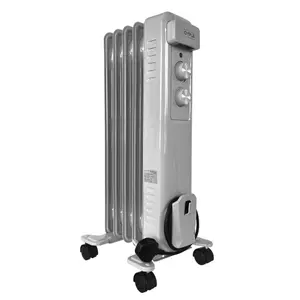 Oypla Electrical 1000W 5 Fin Portable Oil Filled Radiator Electric Heater