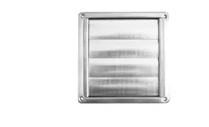 Stainless Steel 150mm 6" Gravity Flap Vent. Perfect for intermittent fans.