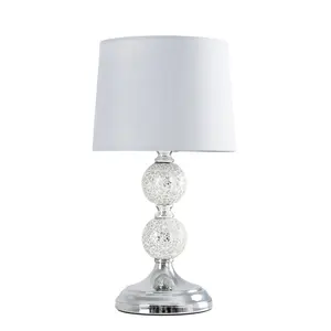 Korbin Metal Table Lamp Grey / LED Bulb