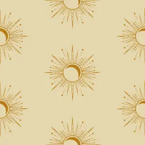 Bobbi Beck eco friendly Beige boho sun Wallpaper