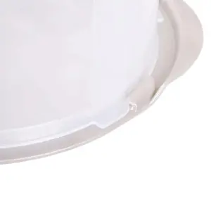 Round Cake Clear Plastic Storage Containers With Handles & Lids For Cakes & Desserts