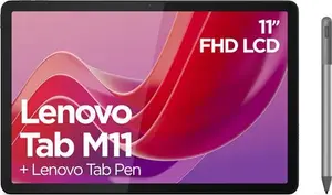 Lenovo Tab M11 Android Tablet | 11 Inch Full HD 1200P | 128 GB | Lenovo Tab Pen | Wifi | 4 GB RAM | Luna Grey | Designed For Portable Entertainment