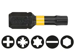 5 x Dewalt DT7382T-QZ Impact Torsion Bits TX25 x 25mm DEWDT7382TQZ