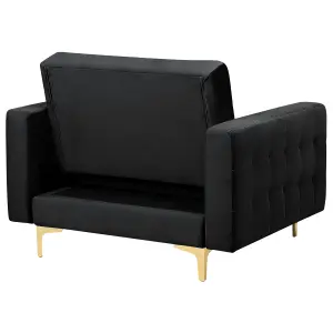 Armchair ABERDEEN Velvet Black