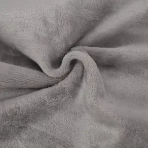 Silver Cosy Electric Heated Blanket Throw Fleece With Adjustable Control