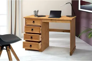 Corona Dressing Table Desk Mexican Solid Pine Computer