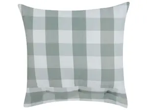 Throw Cushion TAMNINE 45 x 45 cm Checked Mint Green