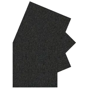 Carpet Tiles Heavy Duty 20pcs 5SQM in Anthracite Commercial Office Home Shop Retail Flooring