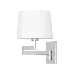 Luminosa Artis Wall Light with Shade Chrome, E27