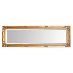 Andrews Flat Wall Mirror Antique Gold / 100cm x 70cm W