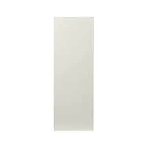 GoodHome Stevia Gloss cream Slab Highline Cabinet door (W)250mm (H)715mm (T)18mm