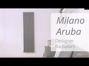 236 X 1780mm Low Radiator - Milano Aruba Horizontal White Designer Radiators