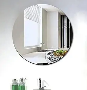 Frameless Round Wall Mounted Mirror L 60cm