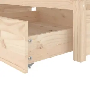 Berkfield Bed Frame with Drawers 90x190 cm 3FT Single