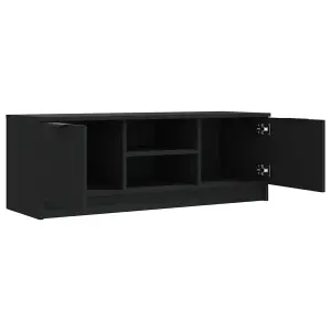 vidaXL TV Cabinet Black 102x35x36.5 cm Engineered Wood