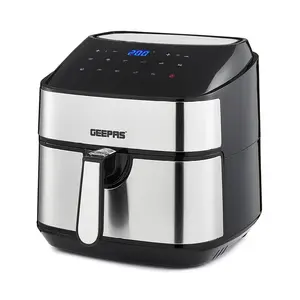 Geepas Vortex 7.5L Digital Air Fryer Family-Sized 10-In-1 Convection Air Fryer With LED Touchscreen