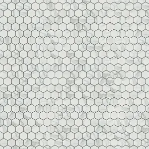 Mosaic sheet in ceramic on net 323mm x 277mm - Marble Honey