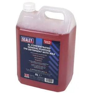 Sealey TFR Detergent with Wax Concentrated 5L SCS003