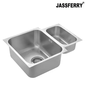 JASSFERRY Undermount Stainless Steel Kitchen Sink 1.5 One Half Bowl