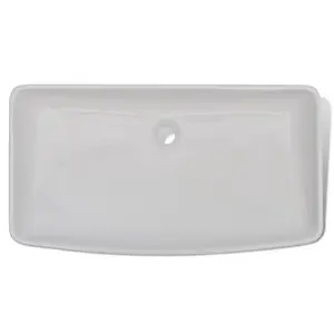 Belfry Bathroom 710mm L x 380mm W White Ceramic Rectangular Sink